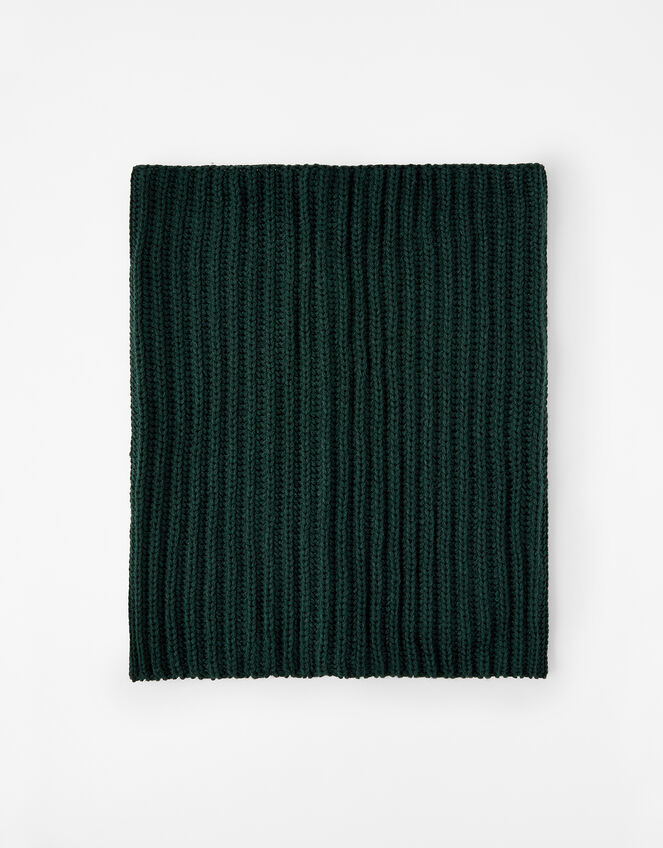 Chunky Knit Snood , Green (GREEN), large
