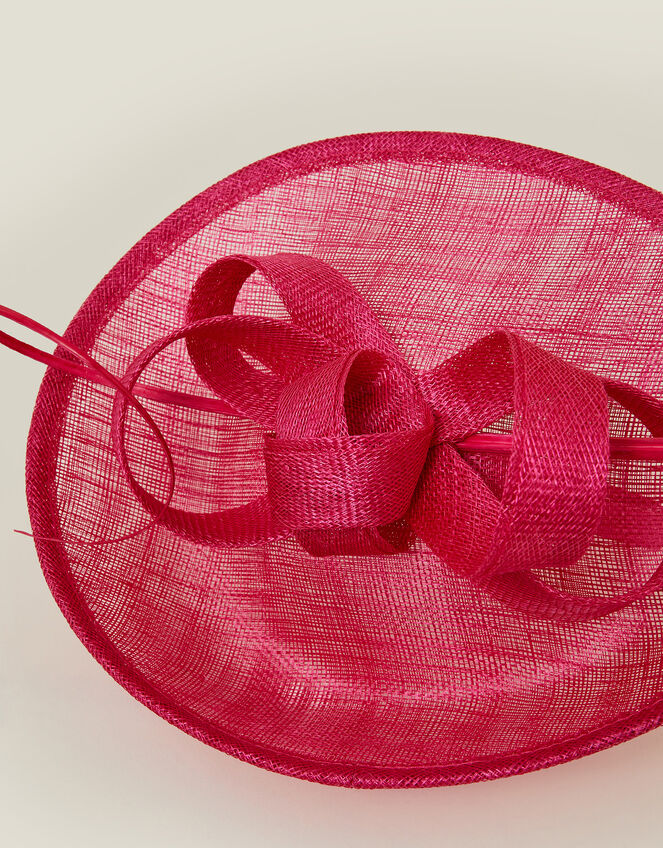 Loop Quil Disc Fascinator, Pink (FUCHSIA), large