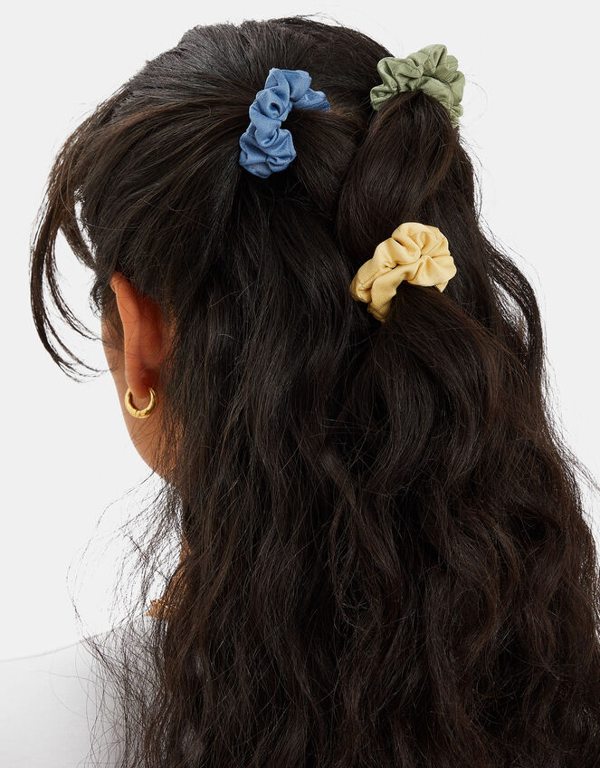 5-Pack Mix Skinny Hair Scrunchies, , large