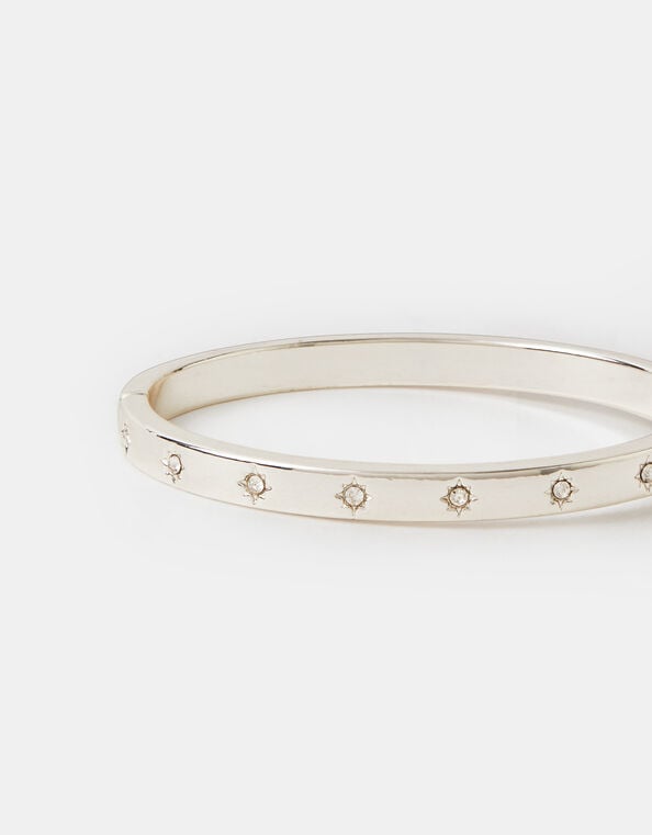 Celestial Gem Bangle, Silver (SILVER), large