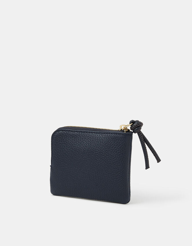 Initial Coin Purse, Blue (NAVY), large