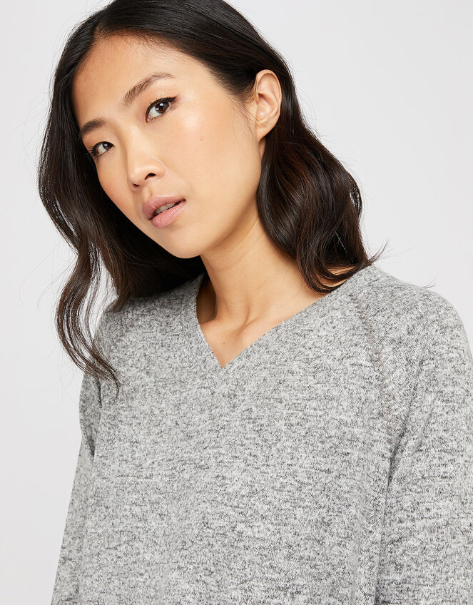 Grey Marl Sweatshirt, Grey (GREY), large