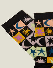 Moon and Star Socks, , large