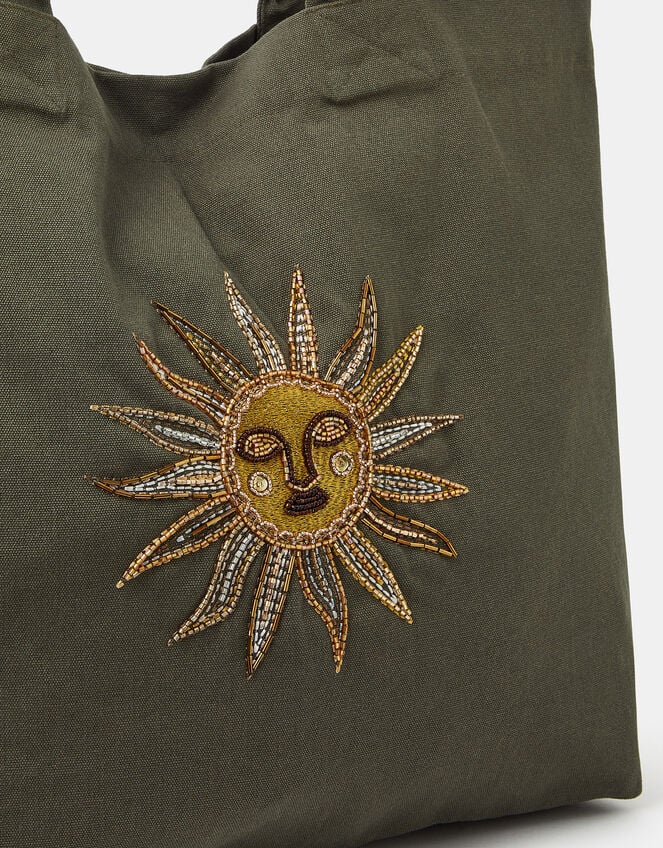 Sun Embellished Tote Bag, , large