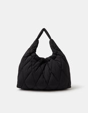 Nylon Quilted Shopper Bag, , large