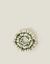 Gingham Layered Hair Scrunchie, , large