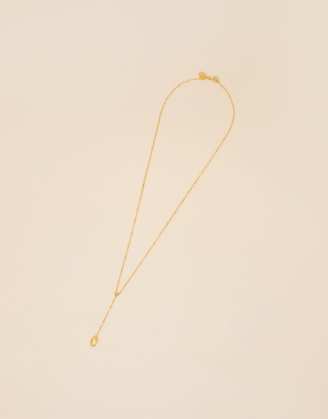 14ct GoldPlated Long YChain Necklace Z for Accessorize Accessorize UK