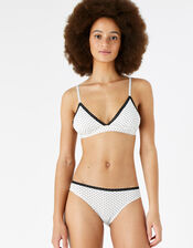 Polka Dot Bralet, Cream (CREAM), large