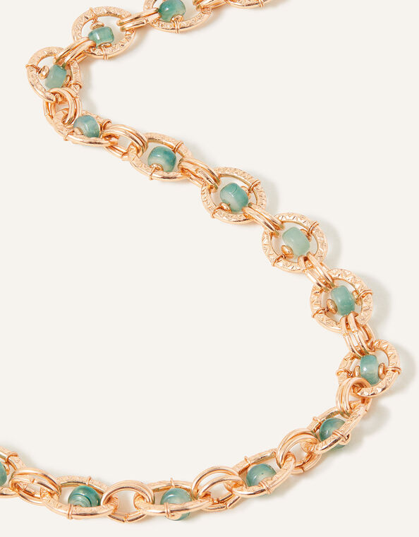 Beaded Chain Collar Necklace, , large