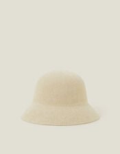Chenille Bucket Hat, Natural (NATURAL), large