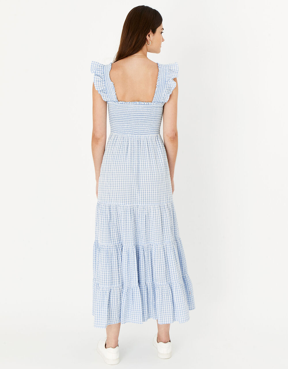 Gingham Bustier Maxi Dress