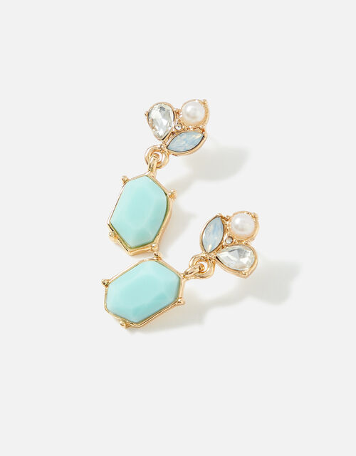 Romantic Ramble Crystal Pearl Drop Earrings, , large