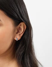 3-Pack Sparkle Hoop Stud Earrings, , large