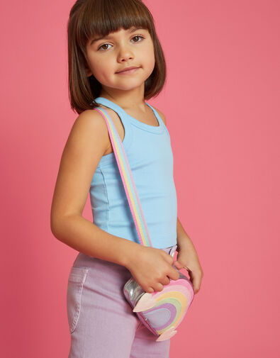 Girls Rainbow Cross-Body Bag, , large
