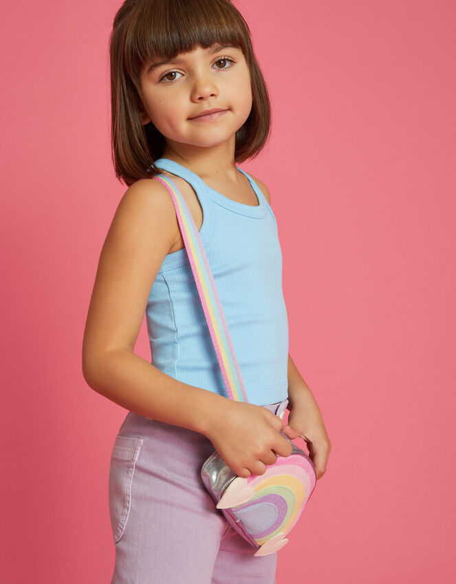Girls Rainbow Cross-Body Bag, , large