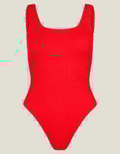 Crinkle Swimsuit, Red (RED), large