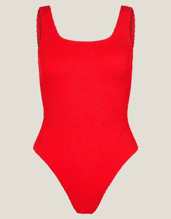 Crinkle Swimsuit, Red (RED), large