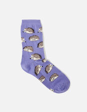 Hedgehog Socks , Purple (LILAC), large