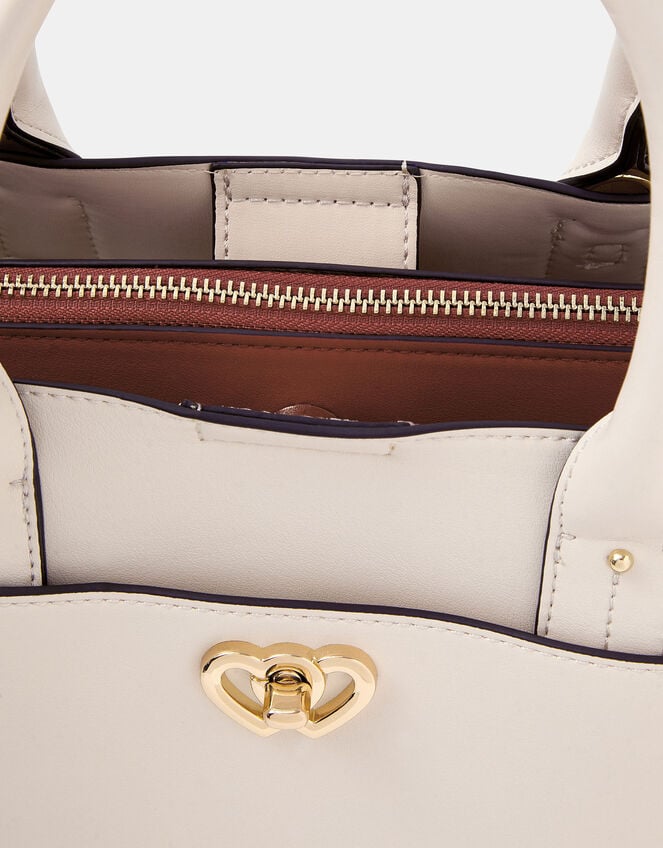 Double Heart Crossbody Handbag, , large