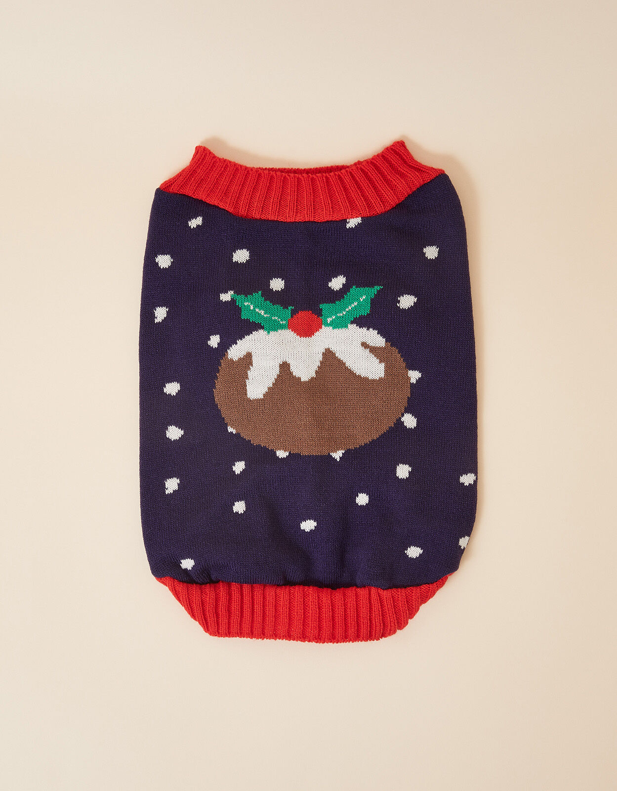 Christmas pudding shop dog jumper