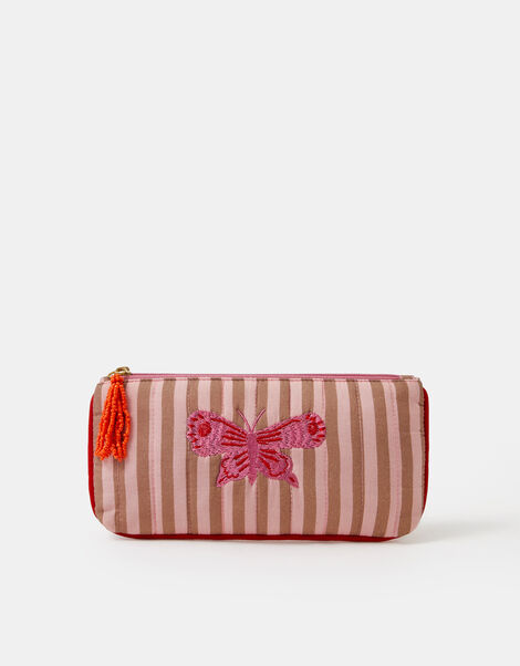 Butterfly Stripe Pencil Case, , large