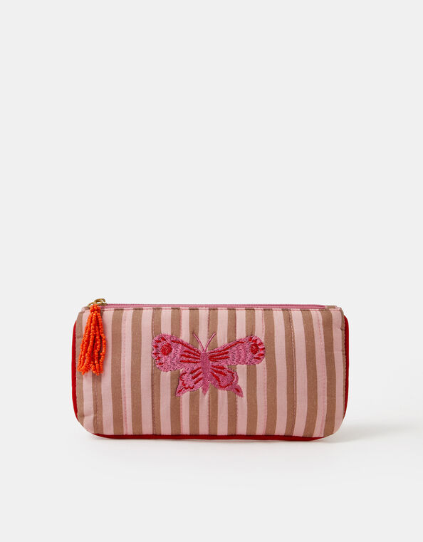 Butterfly Stripe Pencil Case, , large
