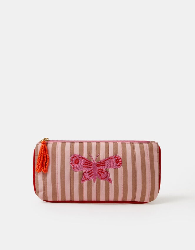 Butterfly Stripe Pencil Case, , large