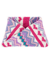 Heart Fairisle Knit Snood, , large