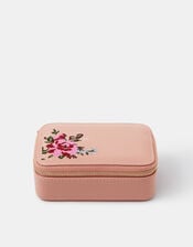 Small Floral Embroidered Jewellery Box, , large