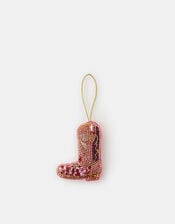 Beaded Cowboy Boot Christmas Tree Decoration, , large