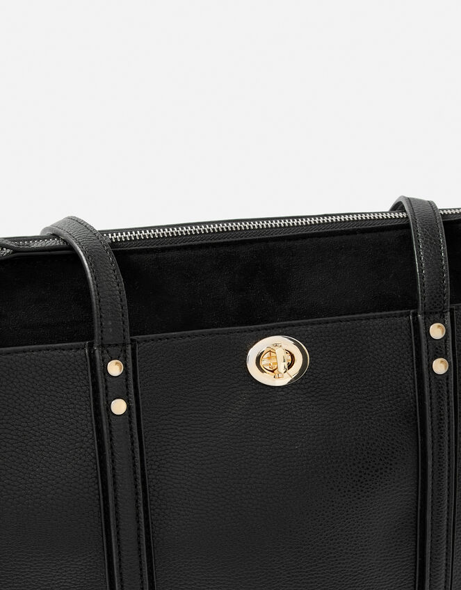 Maddox Tote Bag, Black (BLACK), large