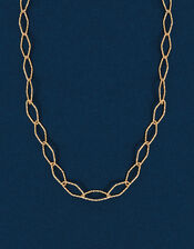 14ct Gold-Plated Diamond Cut Chain Necklace, , large