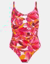 Floral Cut Out Swimsuit, Multi (BRIGHTS MULTI), large