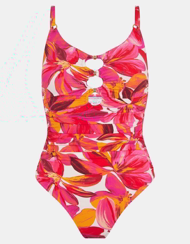 Floral Cut Out Swimsuit, Multi (BRIGHTS MULTI), large