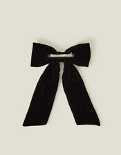 Gem Encrusted Bow Hair Clip, , large