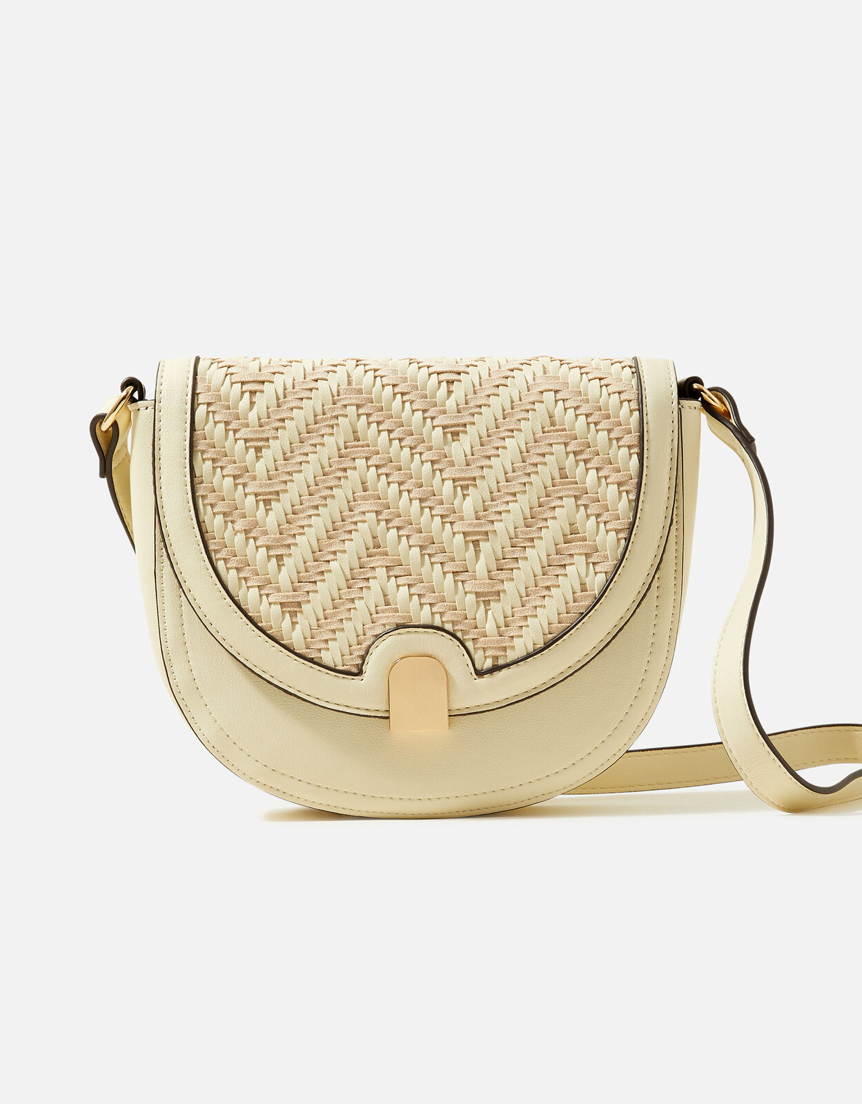 Cream weave on sale bag