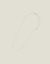 Sterling Silver-Plated Long Twist Necklace, , large