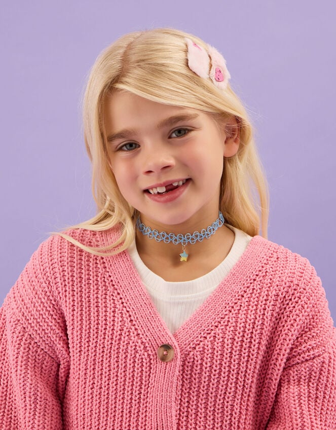 2-Pack Girls Heart Choker Necklaces, , large