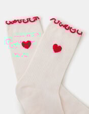 Heart Print Socks, , large