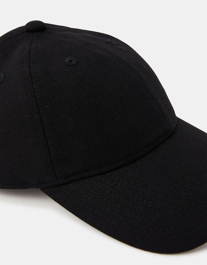 Twill Baseball Cap, Black (BLACK), large