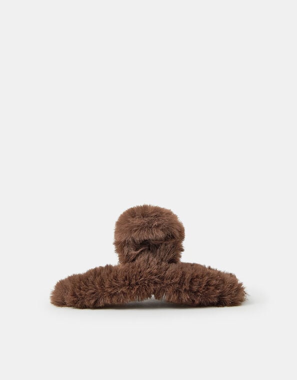 Faux Fur Claw Clip, , large