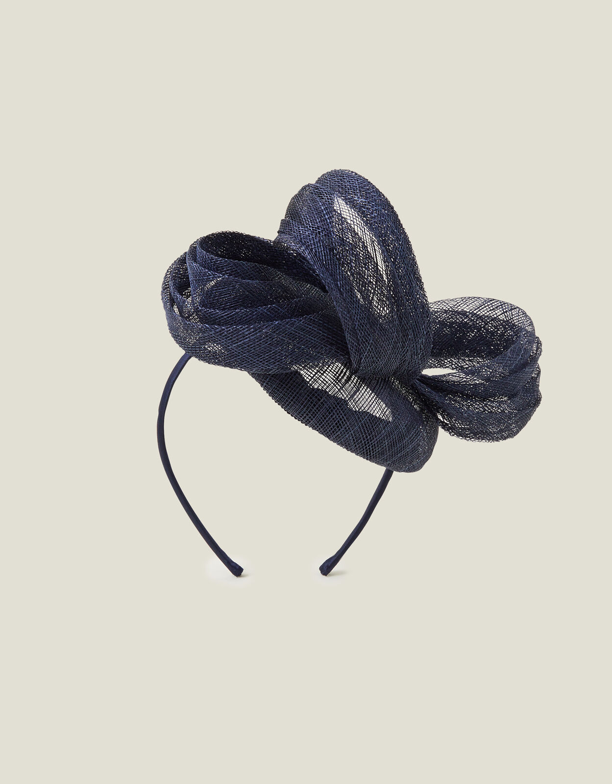 Navy fascinator accessorize online