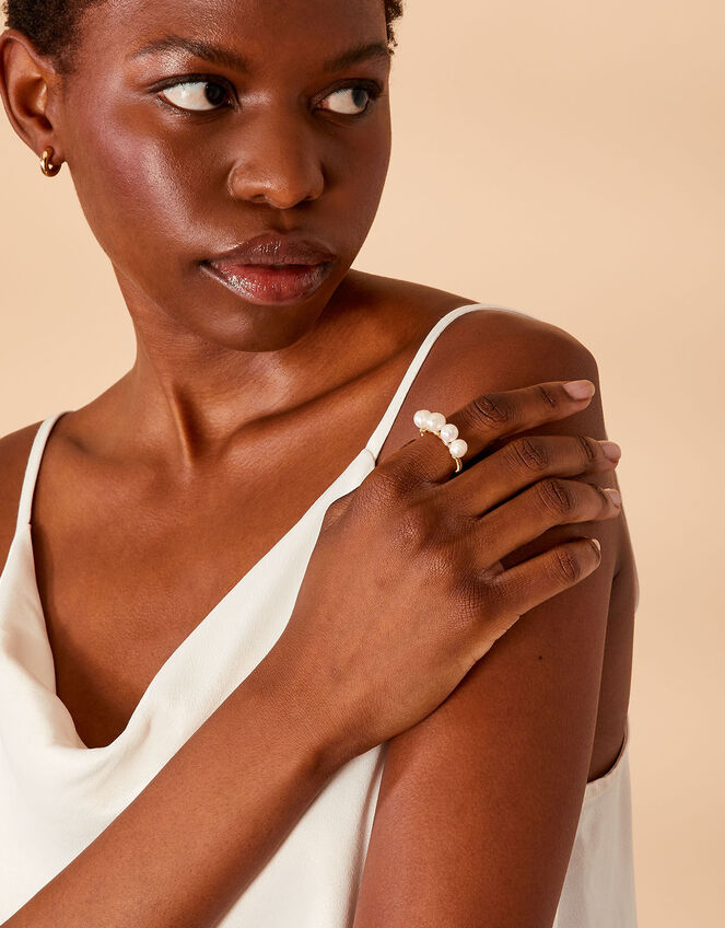 Fresh Water Pearl Ring, Cream (PEARL), large