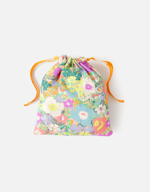 Hampton Floral Drawstring Bag, , large