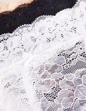 Lace Thong Set of Three, Multi (ASSORTED), large