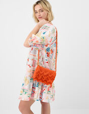 Beaded Macram&eacute; Crossbody Bag, , large