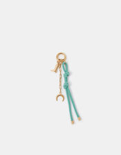 Stainless Steel Cowboy & Cord Bag Charm, , large