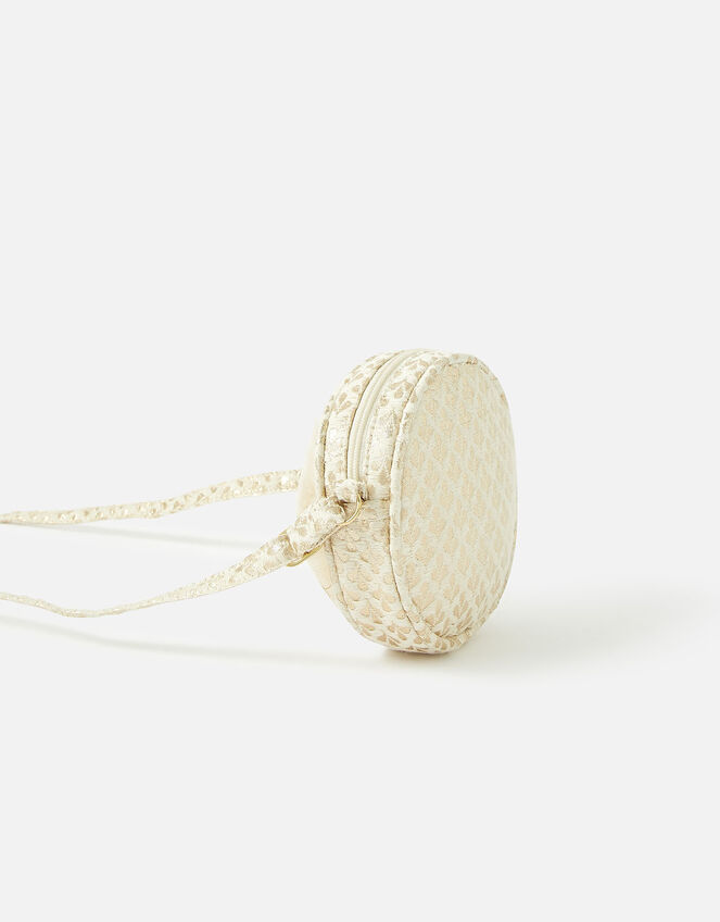 Jacquard Round Bow CrossBody Bag Girls crossbody Accessorize UK