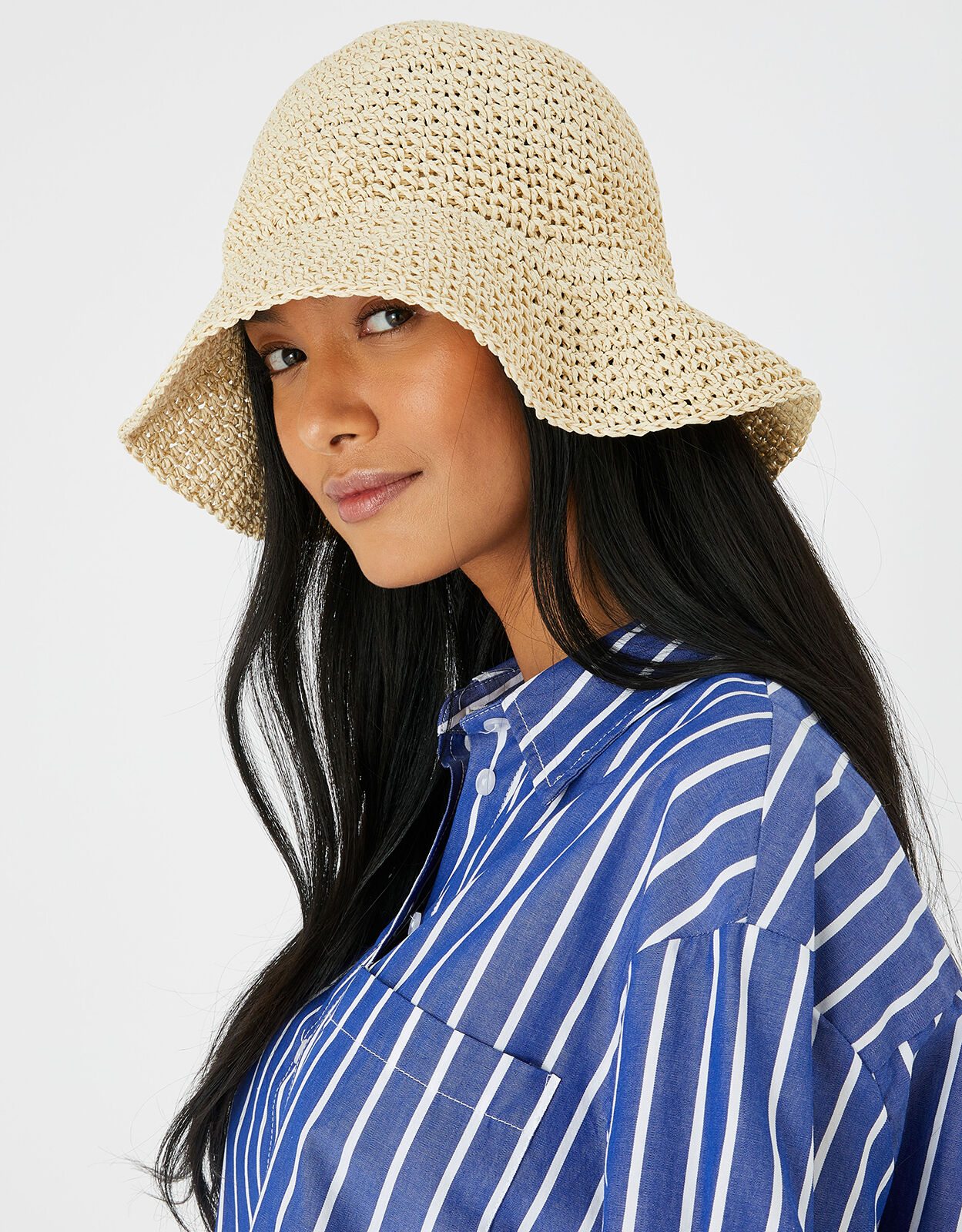 Straw Bucket Hat Hats Accessorize Global