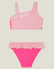 Girls Colourblock Bikini Set, Pink (PINK), large